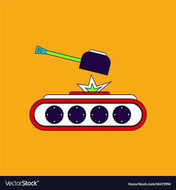 Flat icon design collection tank explosion vector image