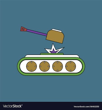 Flat icon design collection tank explosion vector image
