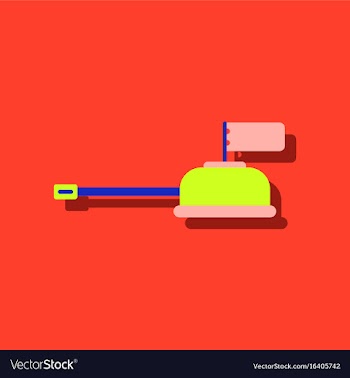 Flat icon design collection tank main gun in vector image