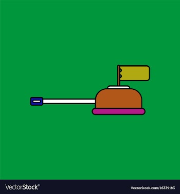 Flat icon design collection tank main gun vector image