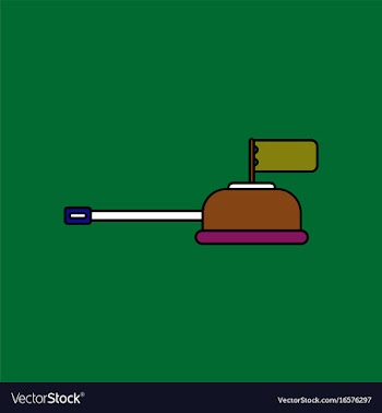 Flat icon design collection tank main gun vector image
