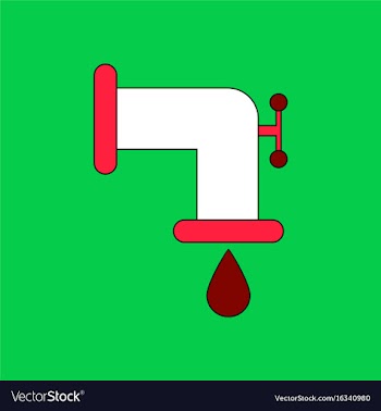 Flat icon design collection tap is dripping vector image