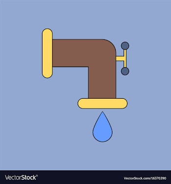 Flat icon design collection tap is dripping vector image