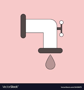 Flat icon design collection tap is dripping vector image