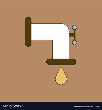 Flat icon design collection tap is dripping vector image