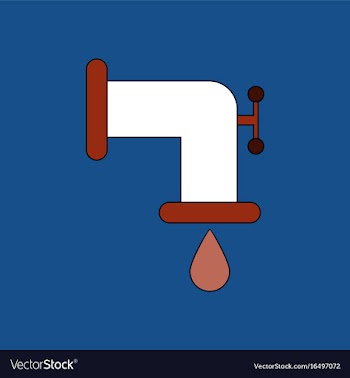 Flat icon design collection tap is dripping vector image