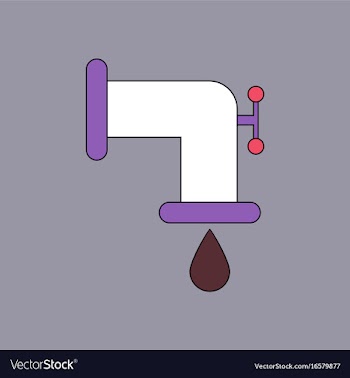 Flat icon design collection tap is dripping vector image
