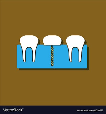 Flat icon design collection teeth and gum in vector image