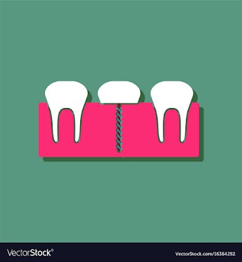 Flat icon design collection teeth and gum in vector image