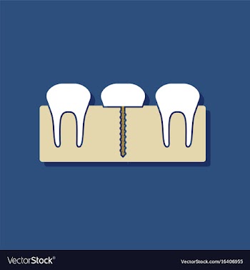 Flat icon design collection teeth and gum in vector image