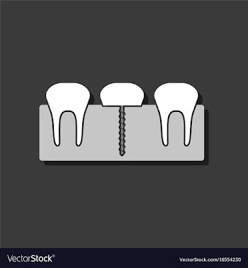 Flat icon design collection teeth and gum in vector image