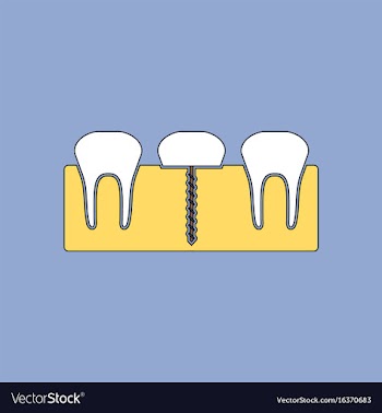 Flat icon design collection teeth and gum vector image