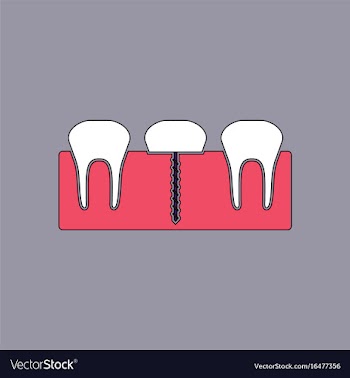 Flat icon design collection teeth and gum vector image