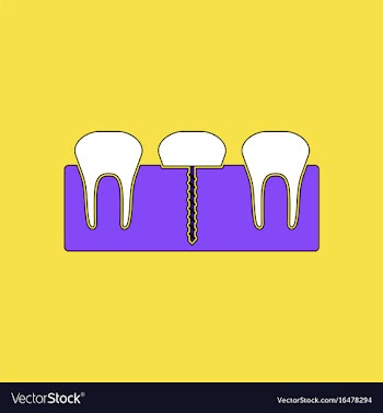 Flat icon design collection teeth and gum vector image