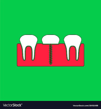Flat icon design collection teeth and gum vector image