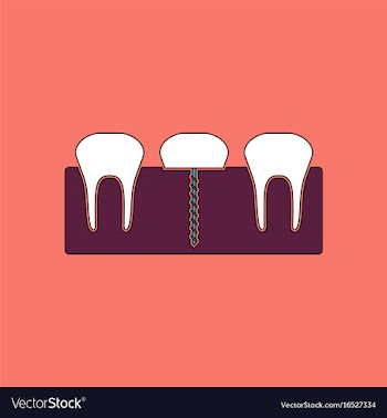 Flat icon design collection teeth and gum vector image