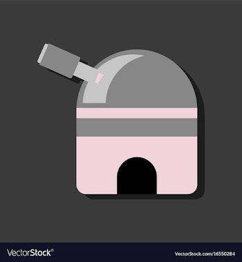 Flat icon design collection telescope station in vector image