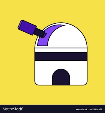 Flat icon design collection telescope station vector image