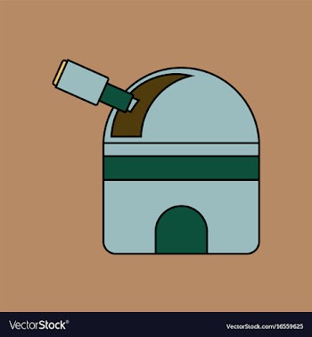 Flat icon design collection telescope station vector image