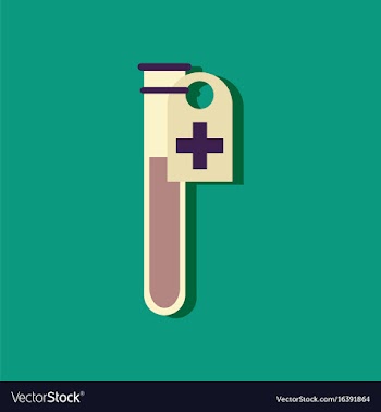 Flat icon design collection test tube in sticker vector image