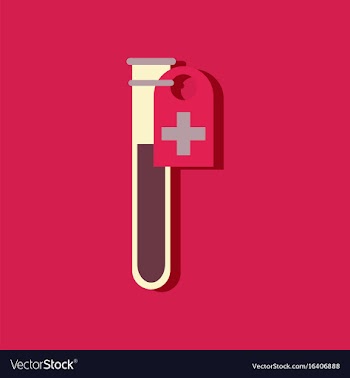 Flat icon design collection test tube in sticker vector image