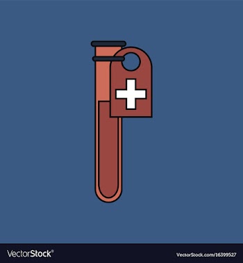 Flat icon design collection test tube vector image