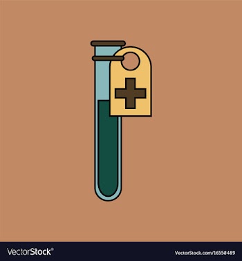 Flat icon design collection test tube vector image