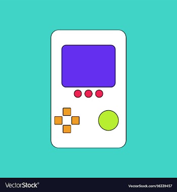 Flat icon design collection tetris portable game vector image