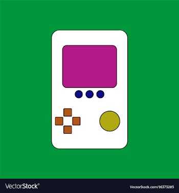 Flat icon design collection tetris portable game vector image