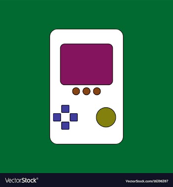 Flat icon design collection tetris portable game vector image
