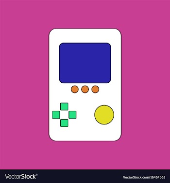 Flat icon design collection tetris portable game vector image