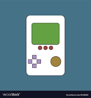 Flat icon design collection tetris portable game vector image
