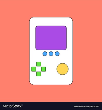 Flat icon design collection tetris portable game vector image