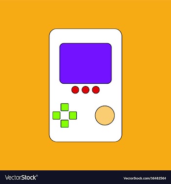 Flat icon design collection tetris portable game vector image