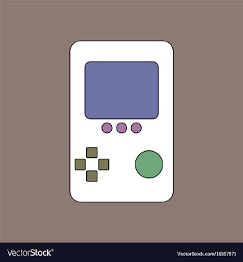 Flat icon design collection tetris portable game vector image