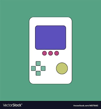Flat icon design collection tetris portable game vector image