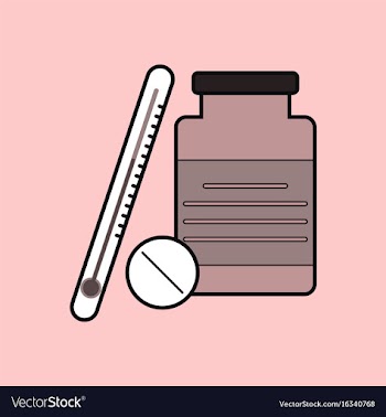 Flat icon design collection thermometer with bank vector image