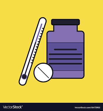 Flat icon design collection thermometer with bank vector image