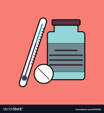Flat icon design collection thermometer with bank vector image