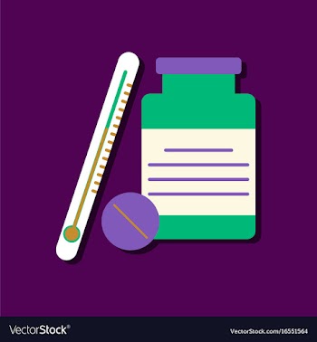Flat icon design collection thermometer with bank vector image