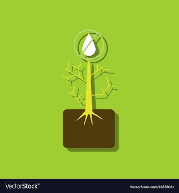 Flat icon design collection thirsty plant in vector image