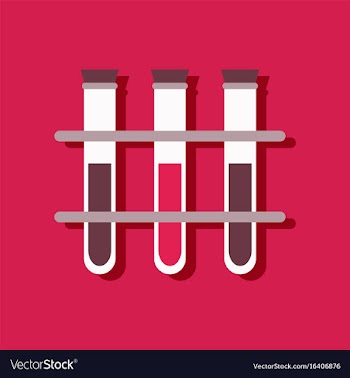 Flat icon design collection three test tube in vector image