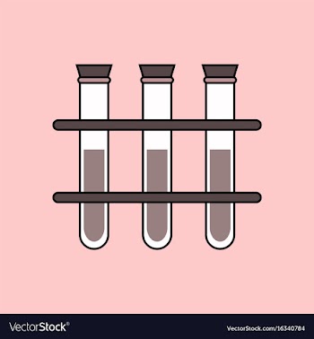 Flat icon design collection three test tube vector image