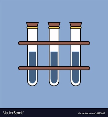 Flat icon design collection three test tube vector image