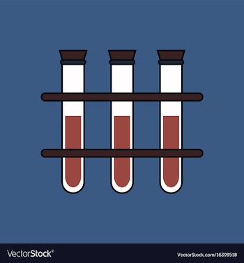 Flat icon design collection three test tube vector image