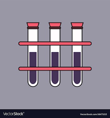 Flat icon design collection three test tube vector image