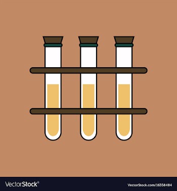 Flat icon design collection three test tube vector image