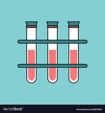 Flat icon design collection three test tube vector image
