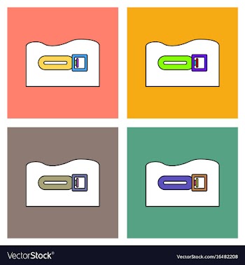 Flat icon design collection torpedo underwater vector image