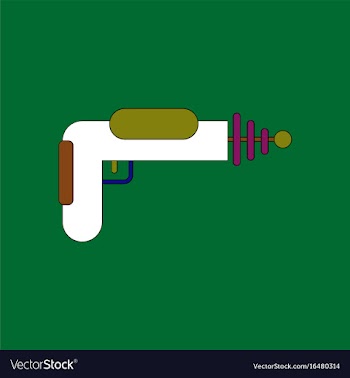 Flat icon design collection toy gun vector image